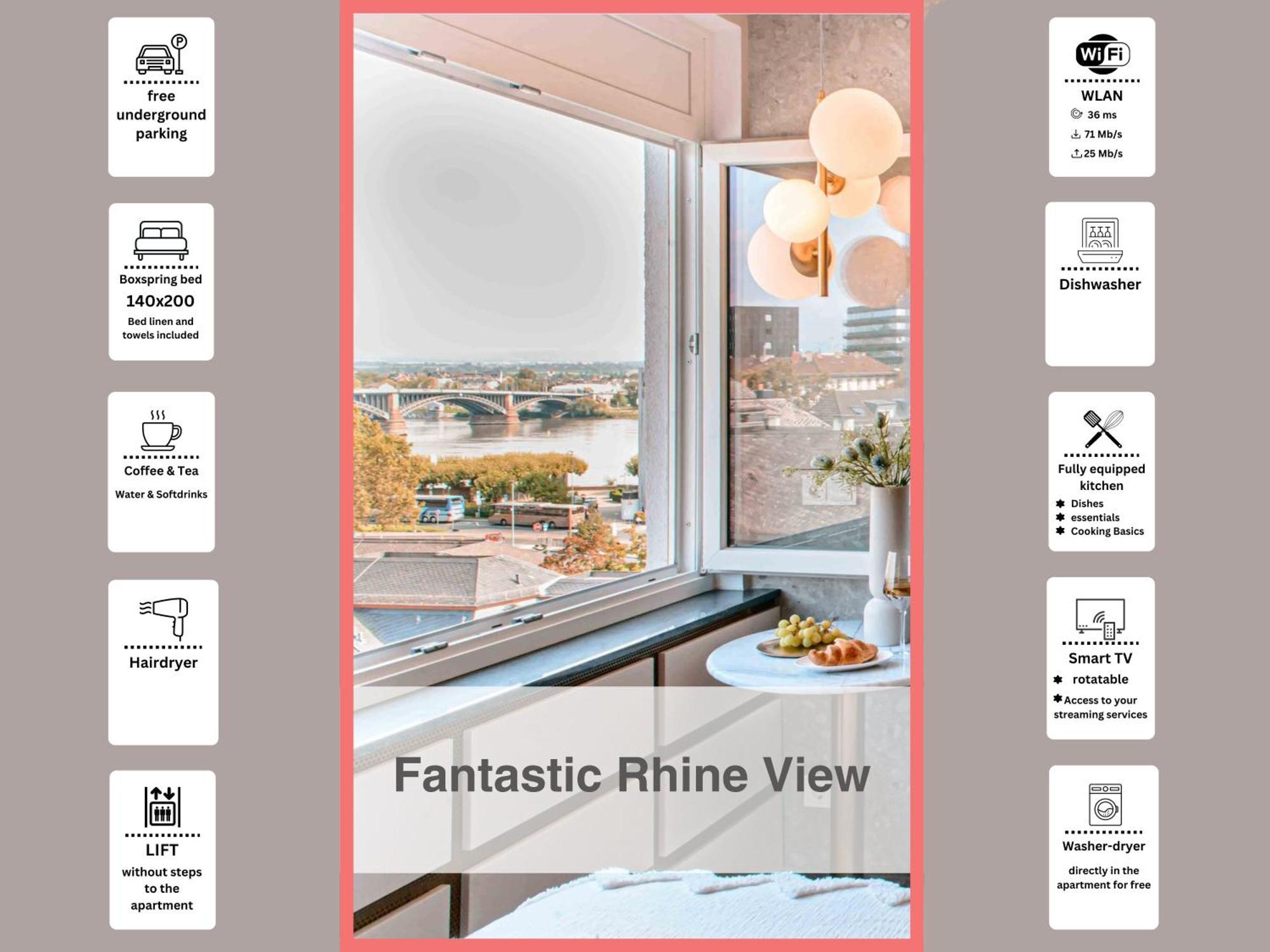 Hidden Treasure Business Apartment Mainz - Fantastic Rhine View In Center Of Mainz Old Town מראה חיצוני תמונה