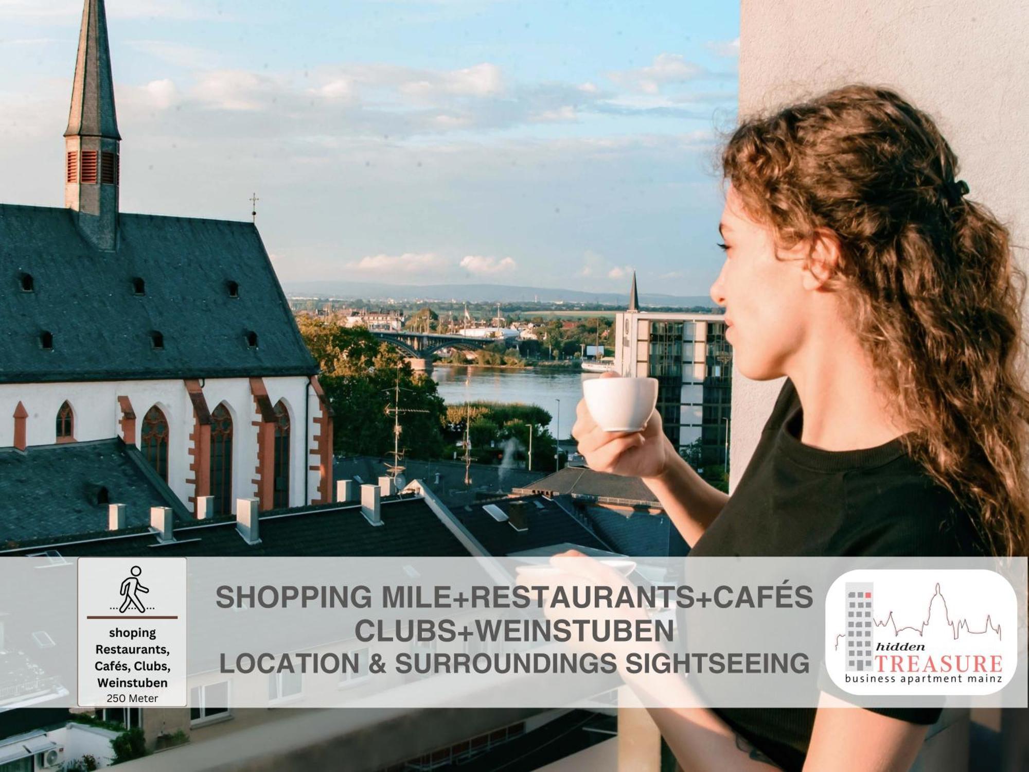 Hidden Treasure Business Apartment Mainz - Fantastic Rhine View In Center Of Mainz Old Town מראה חיצוני תמונה